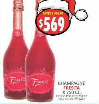Supermercados Becerra Champagne Fresita oferta