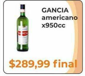 Pasos Supermercado Gancia Americano oferta