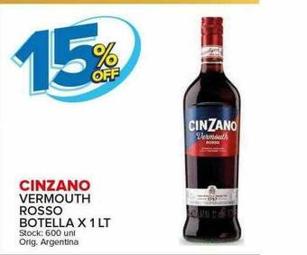 Carrefour Maxi Cinzano Vermouth Rosso oferta