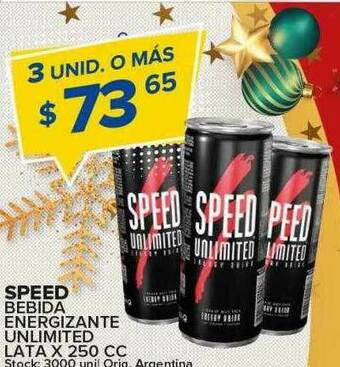 Carrefour Maxi Speed Bebida Energizante Unlimited oferta