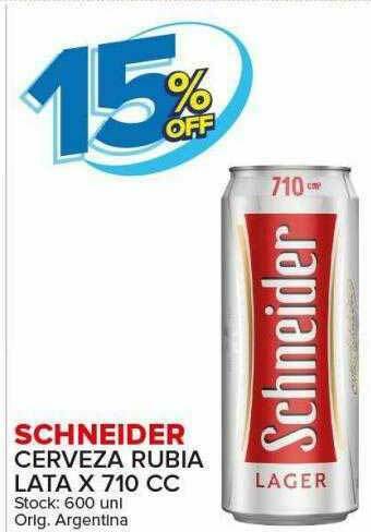 Carrefour Maxi Schneider Cerveza Rubia oferta