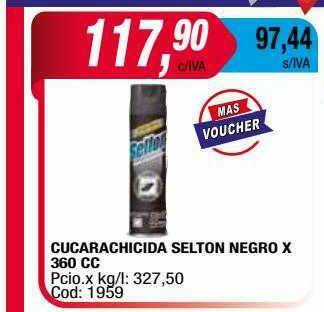 Maxiconsumo Cucarachicida Selton Negro oferta