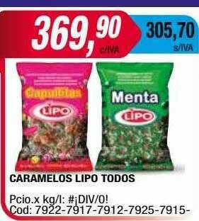 Maxiconsumo Caramelos Lipo Todos oferta