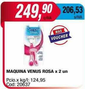 Maxiconsumo Maquina Venus Rosa oferta