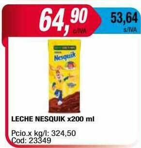 Maxiconsumo Leche Nesquik oferta