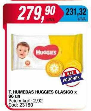 Maxiconsumo T. Humedas Huggies Clasico oferta