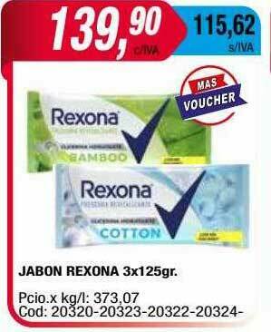 Maxiconsumo Jabon Rexona oferta