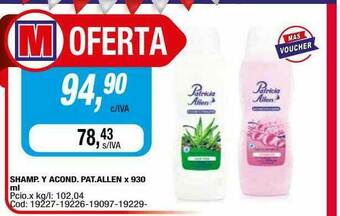 Maxiconsumo Shamp. Y Acond. Pat.allen oferta