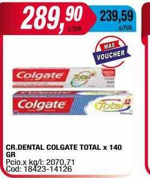 Maxiconsumo Cr.dental Colgate Total oferta