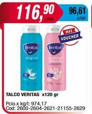Maxiconsumo Talco Veritas oferta