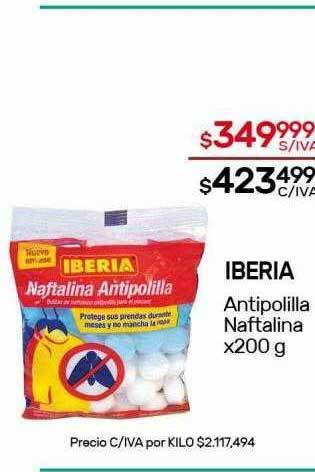 Nini Mayorista Iberia Antipolilla Naftalina oferta