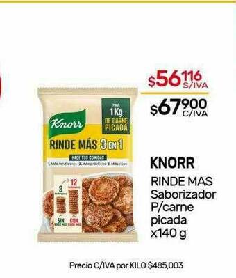 Nini Mayorista Knorr Rinde Mas Saborizador P Carne Picada oferta