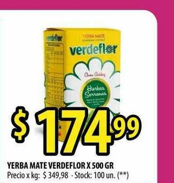 Punto Mayorista Yerba Mate Verdeflor oferta