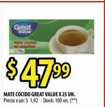 Punto Mayorista Mate Cocido Great Value oferta