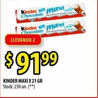 Punto Mayorista Kinder Maxi oferta