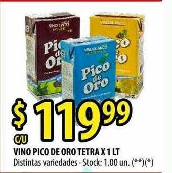 Punto Mayorista Vino Pico De Oro Tetra oferta