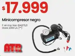 Changomas ART Minicompresor negro oferta
