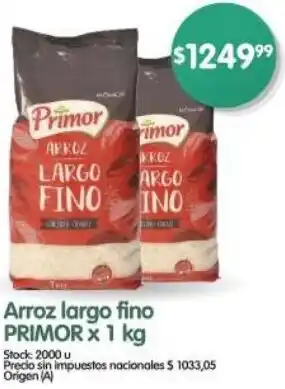 Supermercados Buenos Días Primor arroz largo fino oferta