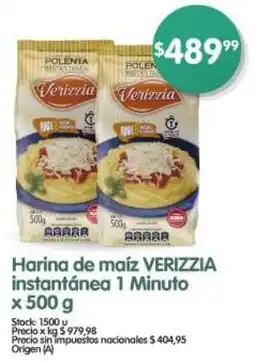 Supermercados Buenos Días Verizzia harina de maíz instantánea 1 minuto oferta