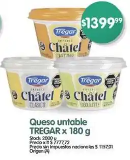 Supermercados Buenos Días Tregar queso untable oferta