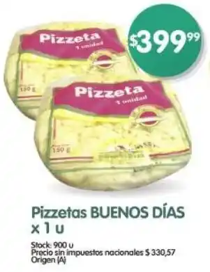 Supermercados Buenos Días Buenos días pizzetas oferta