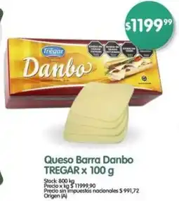 Supermercados Buenos Días Tregar queso barra danbo oferta