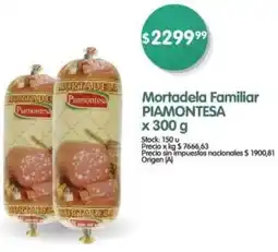 Supermercados Buenos Días Piamontesa mortadela familiar oferta