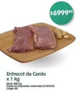 Supermercados Buenos Días Entrecot de cerdo oferta
