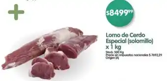 Supermercados Buenos Días Lomo de cerdo especial oferta