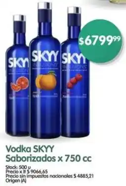 Supermercados Buenos Días SKYY vodka saborizados oferta