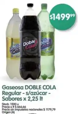 Supermercados Buenos Días Doble cola gaseosa regular-s/azúcar - sabores oferta