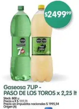 Supermercados Buenos Días 7up gaseosa paso de los toros oferta