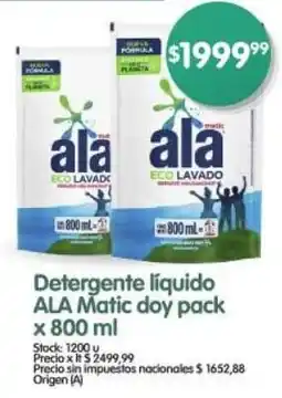 Supermercados Buenos Días ala matic detergente líquido oferta
