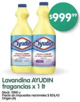 Supermercados Buenos Días Ayudin lavandina fragancias oferta