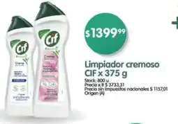 Supermercados Buenos Días Cif limpiador cremoso oferta