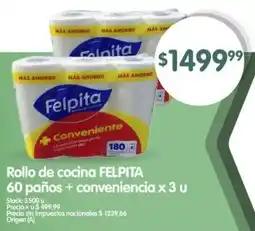 Supermercados Buenos Días Felpita rollo de cocina oferta