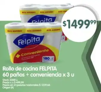 Supermercados Buenos Días Felpita rollo de cocina oferta