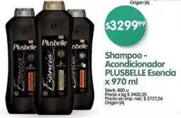 Supermercados Buenos Días Plusbelle esencia acondicionador oferta