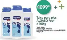 Supermercados Buenos Días Algabo talco para pies foot oferta