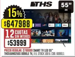 Coto THS Smart tv led 55" oferta
