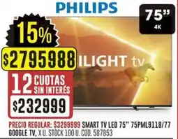 Coto PHILIPS light tv 75" oferta