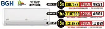 Coto BGH Aire acondicionado split frio/calor inverter oferta
