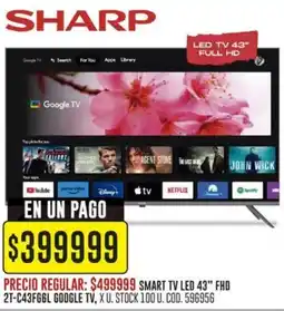 Coto SHARP Led tv 43" oferta