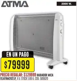 Coto ATMA Radiador mica oferta