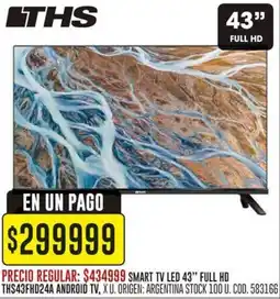 Coto THS Smart tv led 43" full hd oferta