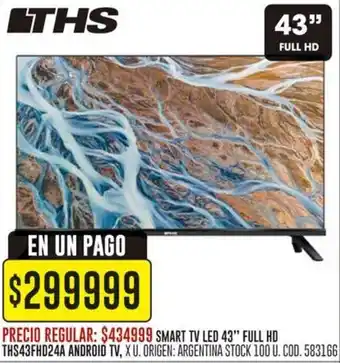 Coto THS Smart tv led 43" full hd oferta