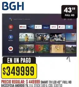Coto BGH Smart tv led 43" oferta