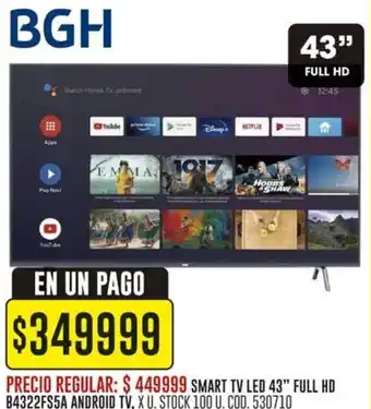 Coto BGH Smart tv led 43" oferta