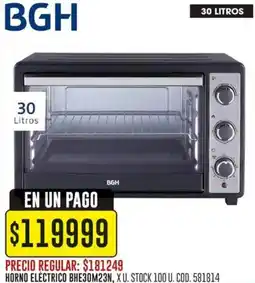 Coto BGH Horno eléctrico oferta