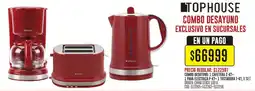 Coto TOPHOUSE Combo desayuno: 1 cafetera c-kt oferta